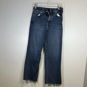 7 For All Mankind Indigo Straight Leg Jeans